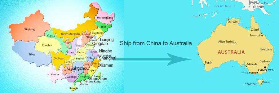 shipping from China to Australia